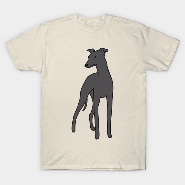 italian greyhound drawing T-Shirt by Mayarart